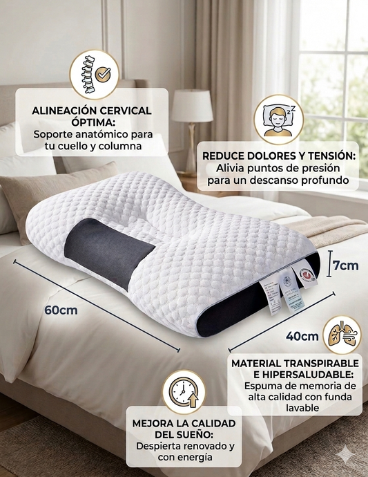 ALMOHADA ERGONÓMICA ORTOPEDICA, LLEVA 2