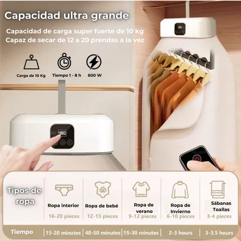 SECADOR DE ROPA PORTATIL - TENDENCIA